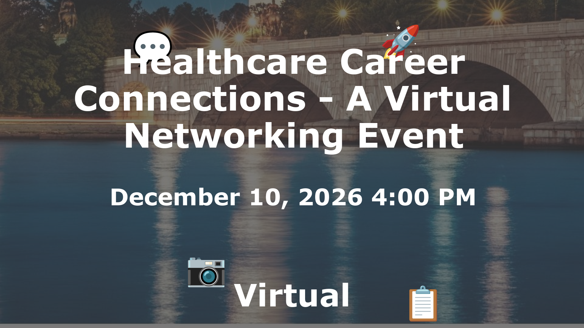 Healthcare Career Connections - A Virtual Networking Event event image